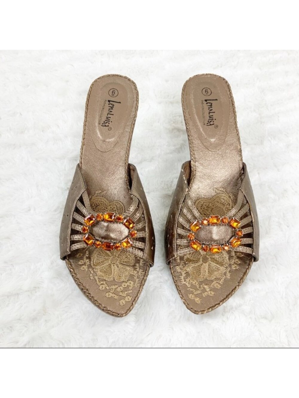 Lena Luisa 90βs rhinestone open toe pumps Y2K elegant preppy